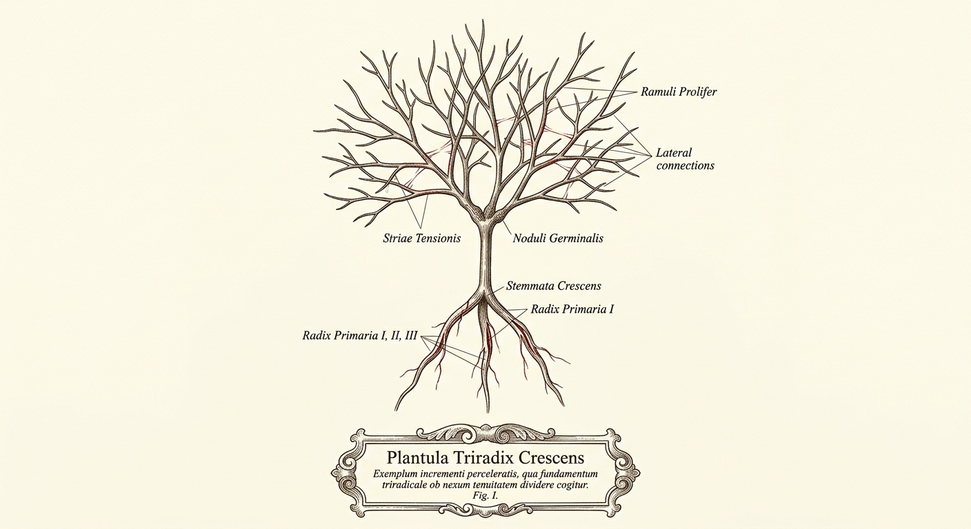 Plantula Triradix Crescens
